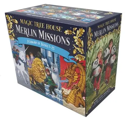 A Varázsfaház Merlin küldetések 1-25. könyvei dobozos készletben - Magic Tree House Merlin Missions Books 1-25 Boxed Set