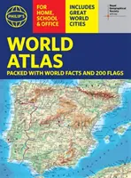 Philip's RGS világatlasz (A4) - globális városokkal, tényekkel és zászlókkal - Philip's RGS World Atlas (A4) - with Global Cities, Facts and Flags