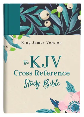 KJV Keresztreferencia Tanulmányi Biblia - Türkiz virágos - The KJV Cross Reference Study Bible--Turquoise Floral