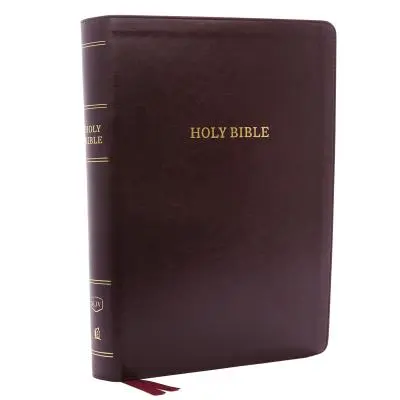 KJV, Deluxe referencia Biblia, Szuper óriás nyomtatás, műbőr, bordó, indexelt, piros betűs kiadás - KJV, Deluxe Reference Bible, Super Giant Print, Imitation Leather, Burgundy, Indexed, Red Letter Edition