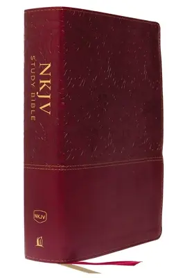 NKJV Tanulmányi Biblia, műbőr, piros, teljes színű, piros betűs kiadás, Comfort Print: The Complete Resource for Studying God's Word (A teljes forrás Isten Igéjének tanulmányozásához) - NKJV Study Bible, Imitation Leather, Red, Full-Color, Red Letter Edition, Comfort Print: The Complete Resource for Studying God's Word