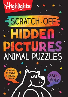 Scratch-Off Rejtett képek állatos rejtvények - Scratch-Off Hidden Pictures Animal Puzzles