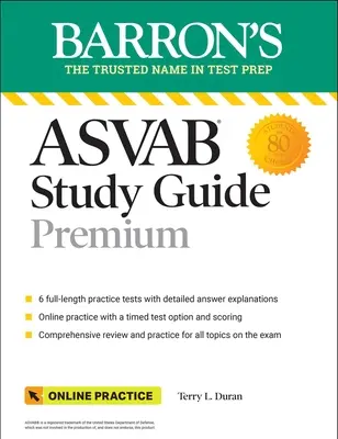 ASVAB Study Guide Premium: 6 gyakorlati tesztek + Átfogó felülvizsgálat + Online gyakorlás - ASVAB Study Guide Premium: 6 Practice Tests + Comprehensive Review + Online Practice