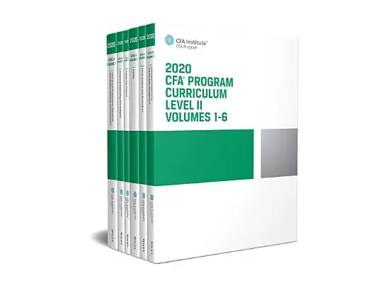 CFA Program Curriculum 2020 Level II 1-6. kötetek Box Set - CFA Program Curriculum 2020 Level II Volumes 1-6 Box Set