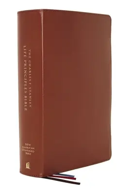 Nasb, Charles F. Stanley Life Principles Bible, 2nd Edition, Genuine Leather, Brown, Thumb Indexed, Comfort Print: Szent Biblia, New American Standard B - Nasb, Charles F. Stanley Life Principles Bible, 2nd Edition, Genuine Leather, Brown, Thumb Indexed, Comfort Print: Holy Bible, New American Standard B