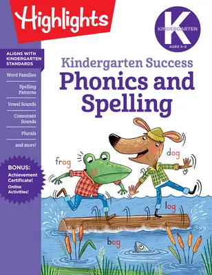 Óvodai fonika és helyesírás tanulási móka munkafüzet - Kindergarten Phonics and Spelling Learning Fun Workbook