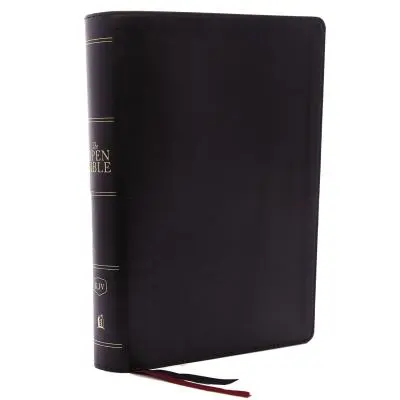 Kjv, Nyitott Biblia, Bőrpuha, Fekete, Red Letter Edition, Comfort Print: Teljes referenciarendszer - The Kjv, Open Bible, Leathersoft, Black, Red Letter Edition, Comfort Print: Complete Reference System