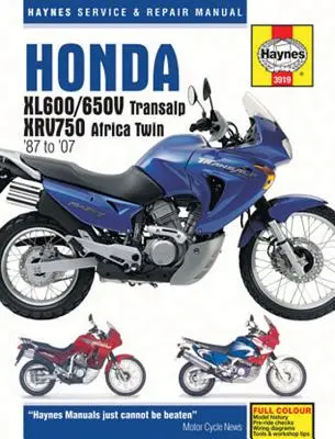 Honda Xl600/650v Transalp & Xrv750 Africa Twin '87-től '07-ig - Honda Xl600/650v Transalp & Xrv750 Africa Twin '87 to '07