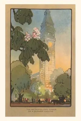 Vintage Journal Art Deco rendering of Metropolitan Tower, New York City - Vintage Journal Art Deco Rendering of Metropolitan Tower, New York City