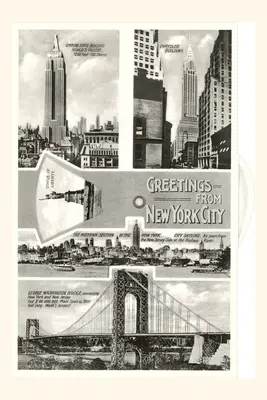 Vintage Journal Üdvözlet New York City, jelenetek - Vintage Journal Greetings from New York City, Scenes