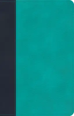 CSB Személyes méretű Biblia, Tengerészkék/barna bőrkontúrral - CSB Personal Size Bible, Navy/Teal Leathertouch