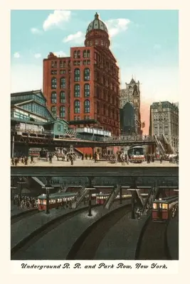 Vintage Journal Földalatti vasút és Park Row, New York City - Vintage Journal Underground Railway and Park Row, New York City