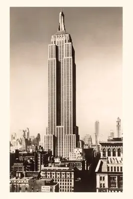 Vintage Journal Fénykép az Empire State Buildingről, New York, New York City - Vintage Journal Photograph of Empire State Building, New York City
