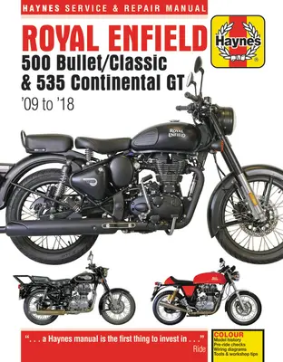 Royal Enfield 500 Bullet / Classic & 535 Continental GT Haynes Szerviz & Javítási Kézikönyv: '09-től '18-ig - Royal Enfield 500 Bullet / Classic & 535 Continental GT Haynes Service & Repair Manual: '09 to '18