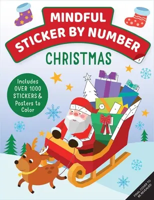 Mindful Sticker by Number: Karácsony: - Mindful Sticker by Number: Christmas: