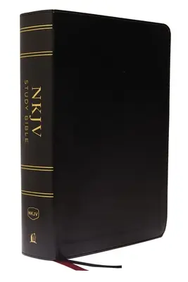 NKJV Study Bible, műbőr, fekete, színes, piros betűs kiadás, indexelt, Comfort Print: A teljes forrás Isten Igéjének tanulmányozásához. - NKJV Study Bible, Imitation Leather, Black, Full-Color, Red Letter Edition, Indexed, Comfort Print: The Complete Resource for Studying God's Word