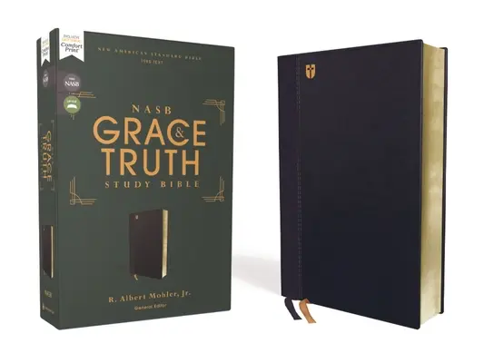 Nasb, the Grace and Truth Study Bible, Leathersoft, Navy, Red Letter, 1995 Text, Comfort Print