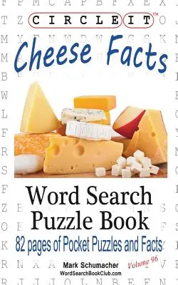 Körbe, sajt tények, szókereső, rejtvénykönyv - Circle It, Cheese Facts, Word Search, Puzzle Book