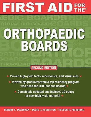 First Aid for the Orthopaedic Boards, második kiadás - First Aid for the Orthopaedic Boards, Second Edition