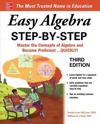 Easy Algebra Step-By-Step, harmadik kiadás - Easy Algebra Step-By-Step, Third Edition