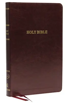 KJV, Deluxe vékonyvonalú referencia Biblia, műbőr, burgundi, piros betűs kiadás - KJV, Deluxe Thinline Reference Bible, Imitation Leather, Burgundy, Red Letter Edition