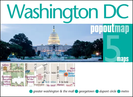 Washington DC Popout térkép - Washington DC Popout Map