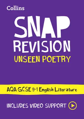 Aqa Unseen Poetry Anthology Revision Guide: Ideális otthoni tanuláshoz, 2022-es és 2023-as vizsgákhoz - Aqa Unseen Poetry Anthology Revision Guide: Ideal for Home Learning, 2022 and 2023 Exams