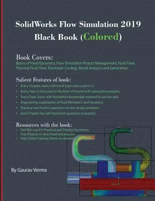 SolidWorks Flow Simulation 2019 fekete könyv (színes) - SolidWorks Flow Simulation 2019 Black Book (Colored)