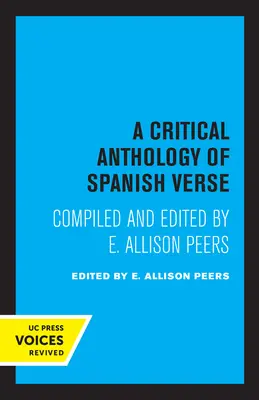 A spanyol versek kritikai antológiája - A Critical Anthology of Spanish Verse