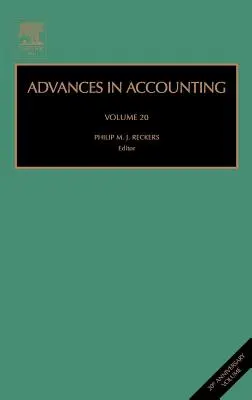 Advances in Accounting: kötet - Advances in Accounting: Volume 20