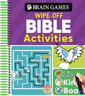 Agyjátékok - Törölközős játékok: Bibliai tevékenységek - Brain Games Wipe-Off: Bible Activities