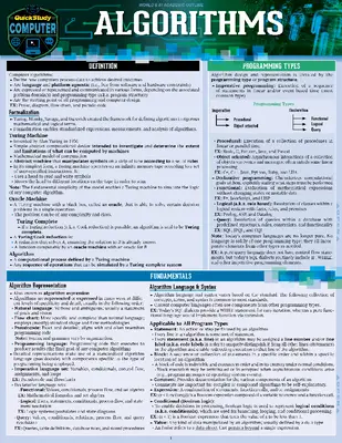 Algoritmusok: Gyorstalpaló laminált referencia kézikönyv - Algorithms: A Quickstudy Laminated Reference Guide