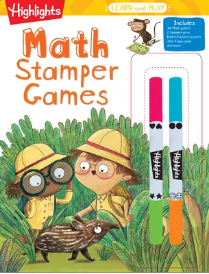 Highlights Learn-And-Play Matematika Stamper játékok - Highlights Learn-And-Play Math Stamper Games