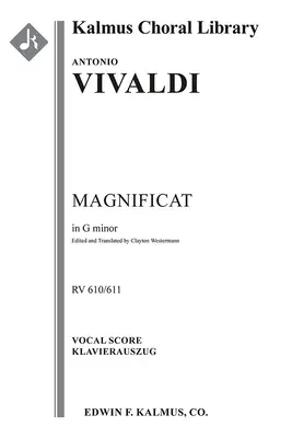 Magnificat, RV 610/611: Vokális partitúra - Magnificat, RV 610/611: Vocal score