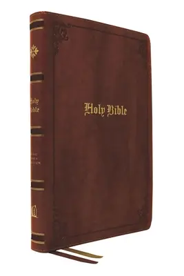 Kjv, Large Print Center-Column Reference Bible, Bonded Leather, Brown, Red Letter, Thumb Indexed, Comfort Print: Szent Biblia, King James Version - Kjv, Large Print Center-Column Reference Bible, Bonded Leather, Brown, Red Letter, Thumb Indexed, Comfort Print: Holy Bible, King James Version