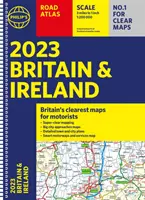 2023 Philip Nagy-Britannia és Írország útatlasza - (A4 spirál) - 2023 Philip's Road Atlas Britain and Ireland - (A4 Spiral)