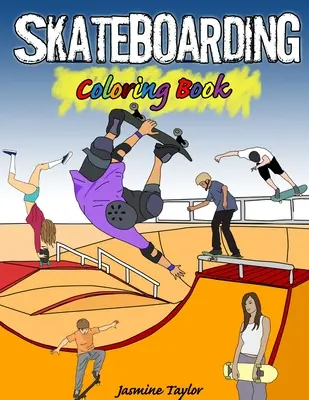 Gördeszkázás színező könyv - Skateboarding Coloring Book