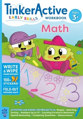 Tinkeractive Early Skills Matematikai munkafüzet 3+ éves korig - Tinkeractive Early Skills Math Workbook Ages 3+