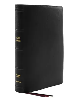 Kjv, Thinline Bible, Large Print, Premium Goatskin Leather, Black, Premier Collection, Red Letter, Thumb Indexed, Comfort Print: Szent Biblia, King Jame - Kjv, Thinline Bible, Large Print, Premium Goatskin Leather, Black, Premier Collection, Red Letter, Thumb Indexed, Comfort Print: Holy Bible, King Jame