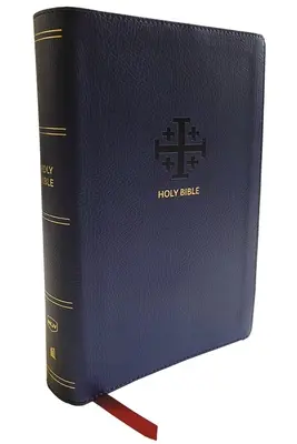 Nkjv, End-Of-Verse Reference Bible, Personal Size Large Print, Leathersoft, Blue, Red Letter, Comfort Print: Szent Biblia, New King James Version - Nkjv, End-Of-Verse Reference Bible, Personal Size Large Print, Leathersoft, Blue, Red Letter, Comfort Print: Holy Bible, New King James Version