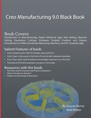 Creo Manufacturing 9.0 Fekete könyv - Creo Manufacturing 9.0 Black Book