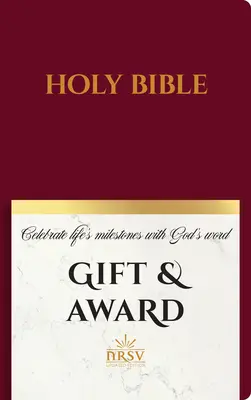 NRSV Updated Edition Ajándék és Díj Biblia (műbőr, bordó) - NRSV Updated Edition Gift & Award Bible (Imitation Leather, Burgundy)