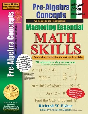 Pre-Algebra Concepts: Kétnyelvű kiadás - angol/spanyol: Mastering Essential Math Skills - Pre-Algebra Concepts: Bilingual Edition - English/Spanish: Mastering Essential Math Skills