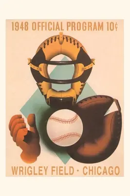 Vintage Journal Wrigley Field plakát fantom fogó - Vintage Journal Wrigley Field Poster with Phantom Catcher