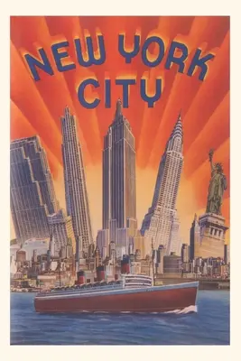 Vintage Journal New York utazási poszter - Vintage Journal New York Travel Poster