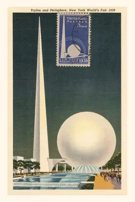 Vintage Journal Trylon és Perisphere, New York-i Világkiállítás - Vintage Journal Trylon and Perisphere, New York World's Fair