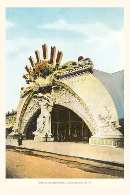 Vintage Journal Dreamland bejárata, Coney Island, New York City - Vintage Journal Dreamland Entrance, Coney Island, New York City