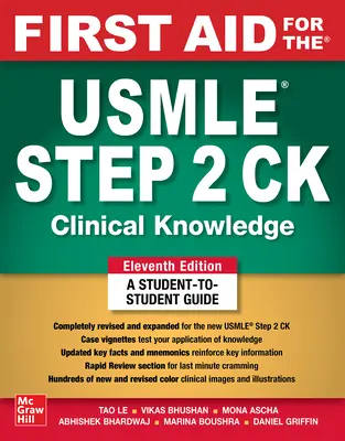 First Aid for the USMLE Step 2 Ck, tizenegyedik kiadás - First Aid for the USMLE Step 2 Ck, Eleventh Edition