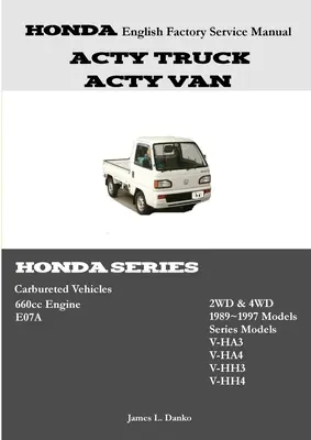 Honda Acty angol gyári szerviz kézikönyv - Honda Acty English Factory Service Manual