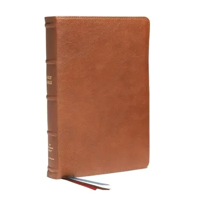 Nkjv, End-Of-Verse Reference Bible, Personal Size Large Print, Premium Goatskin Leather Leather, Brown, Premier Collection, Red Letter, Thumb Indexed, Comfort - Nkjv, End-Of-Verse Reference Bible, Personal Size Large Print, Premium Goatskin Leather, Brown, Premier Collection, Red Letter, Thumb Indexed, Comfort